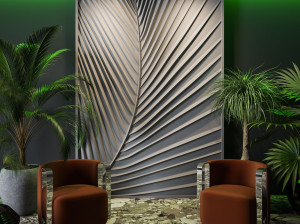 Трехмерная декоративная гипсовая панель