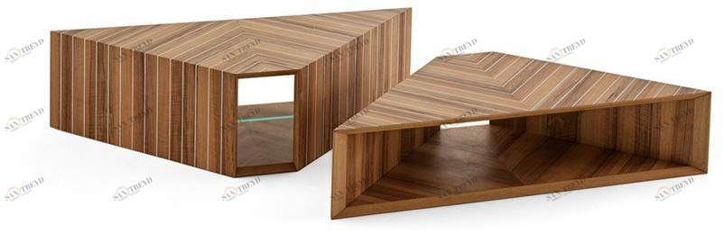 Gallotti&Radice Журнальный столик из дерева Prism sun-id-1346337