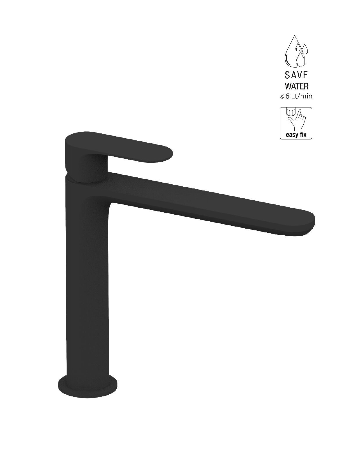 Смеситель для раковины с одним отверстием без слива Rubinetterie Frattini Lea ARCH-00015979 - Вид №5