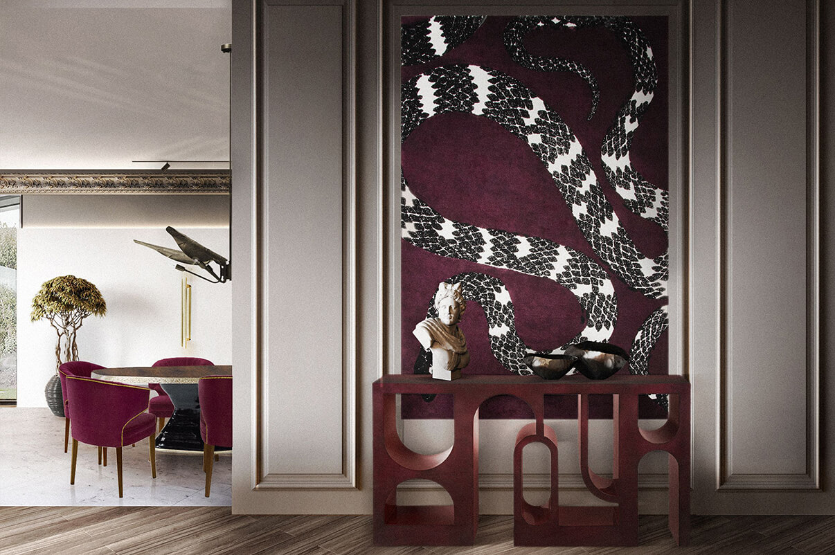 Змея 8 коврик RUG'SOCIETY Botanical 152_386  - Вид №5