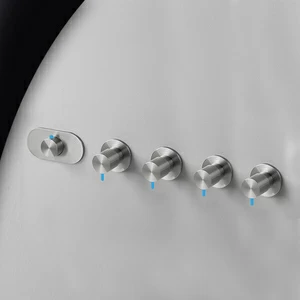 Термостат для душа матовая сталь с синей ручкой Toki Radomonte TKI57SCIL26