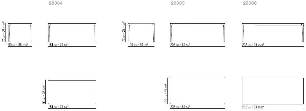 Flexform Прямоугольный мраморный стол Pico sun-id-1373590 - Вид №2