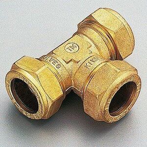 Тройник 22 х 18 х 22 обжим TIEMME