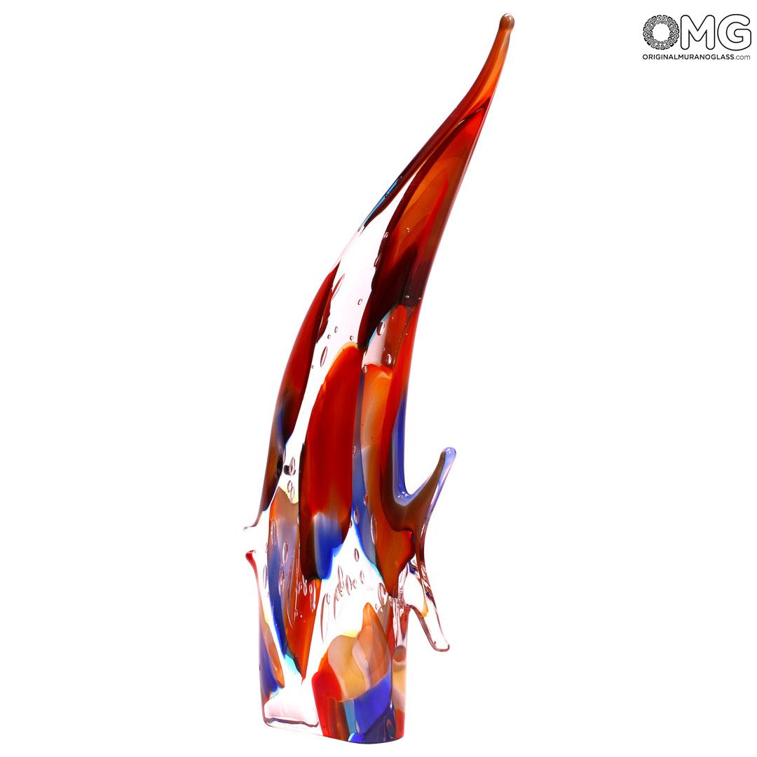 4545 ORIGINALMURANOGLASS Скульптура Рыба Опах - муранское стекло OMG 17 см  - Вид №1