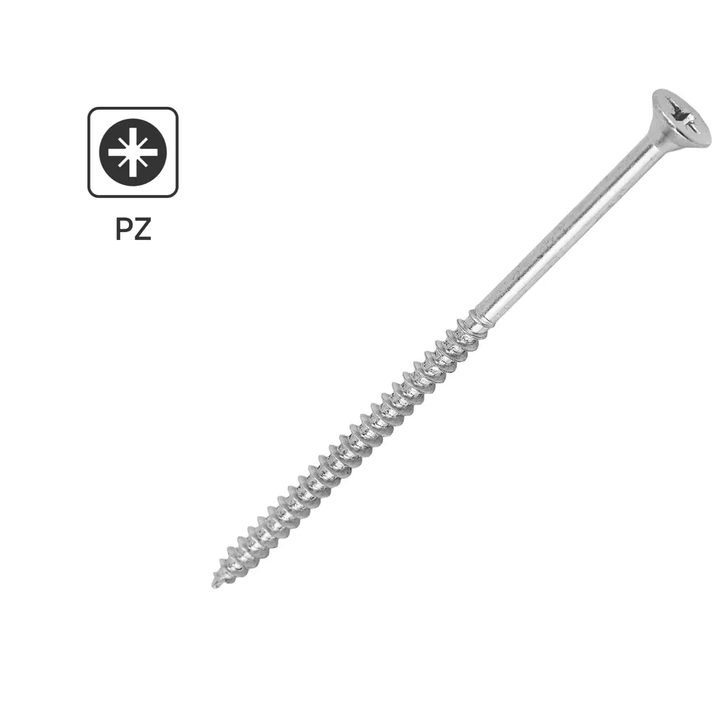 Универсальные саморезы Standers оцинкованные 5×100 мм для надежного крепления 89212983 STLM-1012504