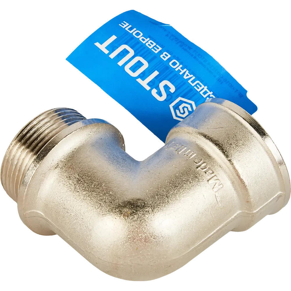 Угол 90° с упором Stout 1 1/4" ВР-НР мм латунь SFT-0016-000114 82238972 STLM-2025235  - Вид №2