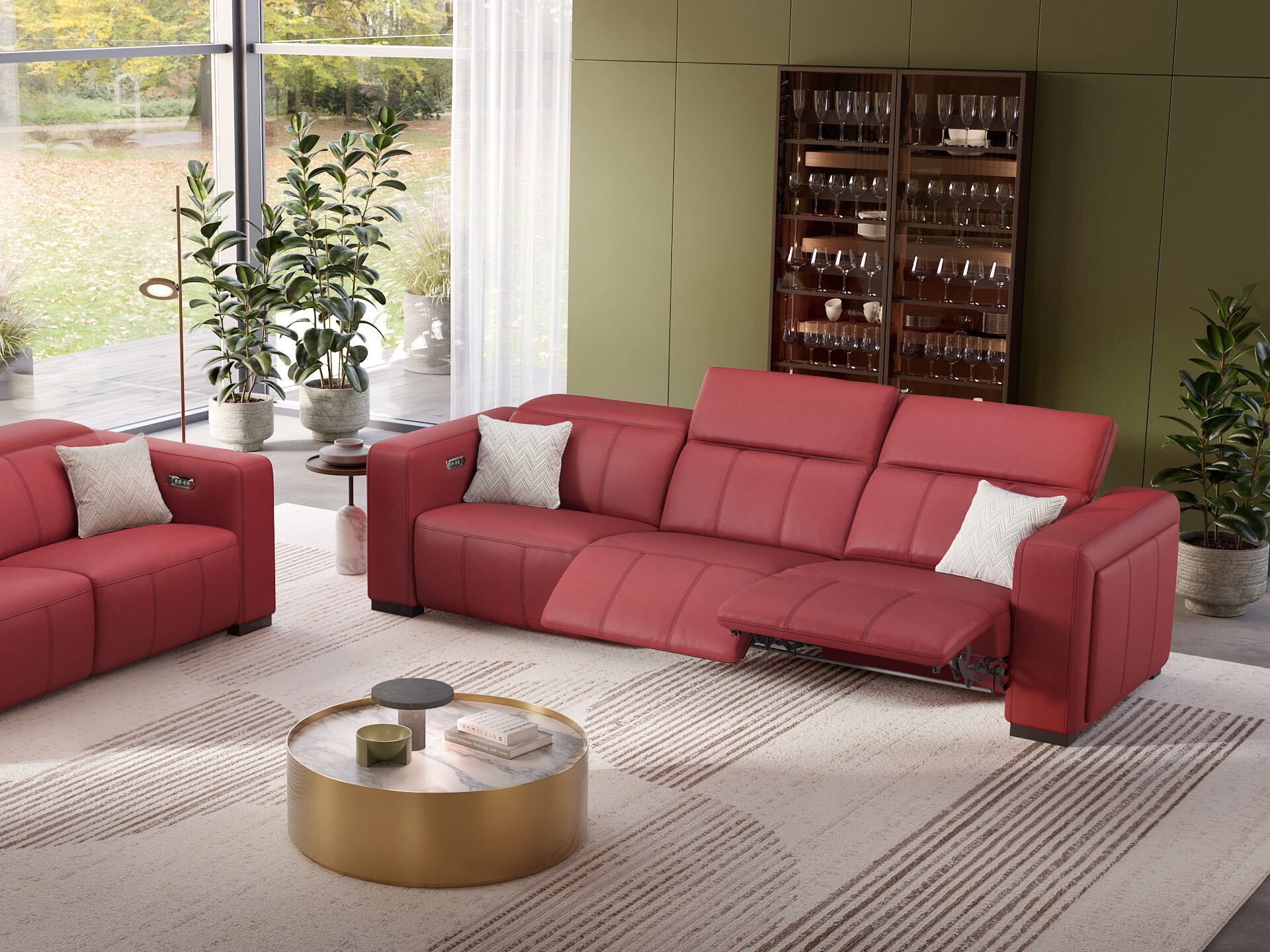 3-местный кожаный диван Sofanella Анкона ARCH-00118302 - Вид №6