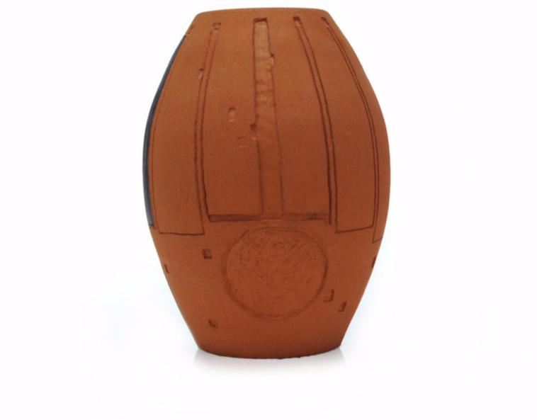 Kiasmo Терракотовая ваза в современном стиле Secret 2013kdvsec5 - Вид №1