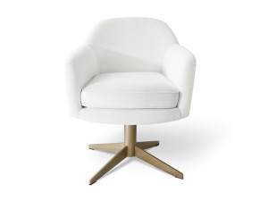 Ткань спиц поворотный стул с подлокотниками