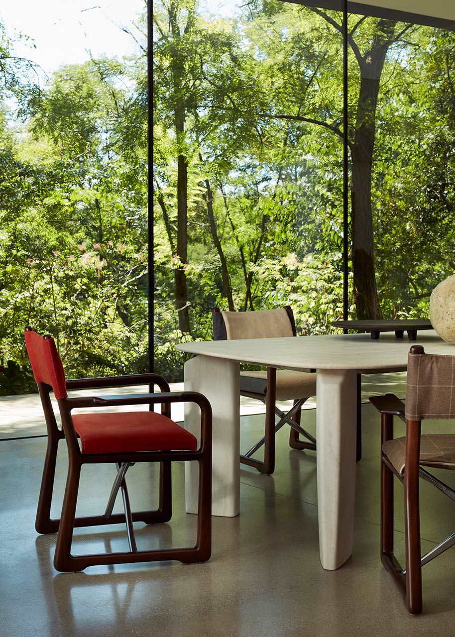 Складной стул директора из красного дерева и ткани Exteta Loro Piana Interiors, Delight Chairs St. Moritz от Exteta ARCH-00073041 - Вид №9