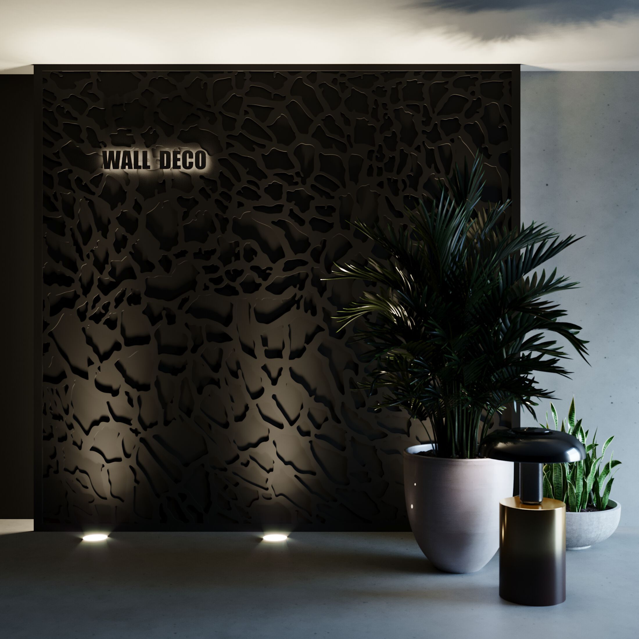 Трехмерная декоративная гипсовая панель WallDeco CELL ARCH-00089543 - Вид №2