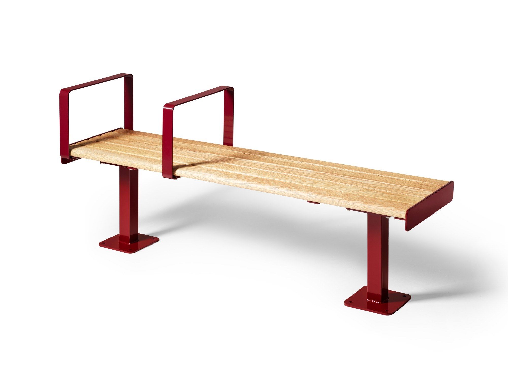 Секционная скамья из стали и дерева Nola Industrier High &amp ARCH-00001799 - Вид №1