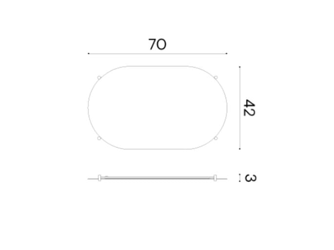 Овальное настенное зеркало Ex.T стенд ARCH-00030940 - Вид №2