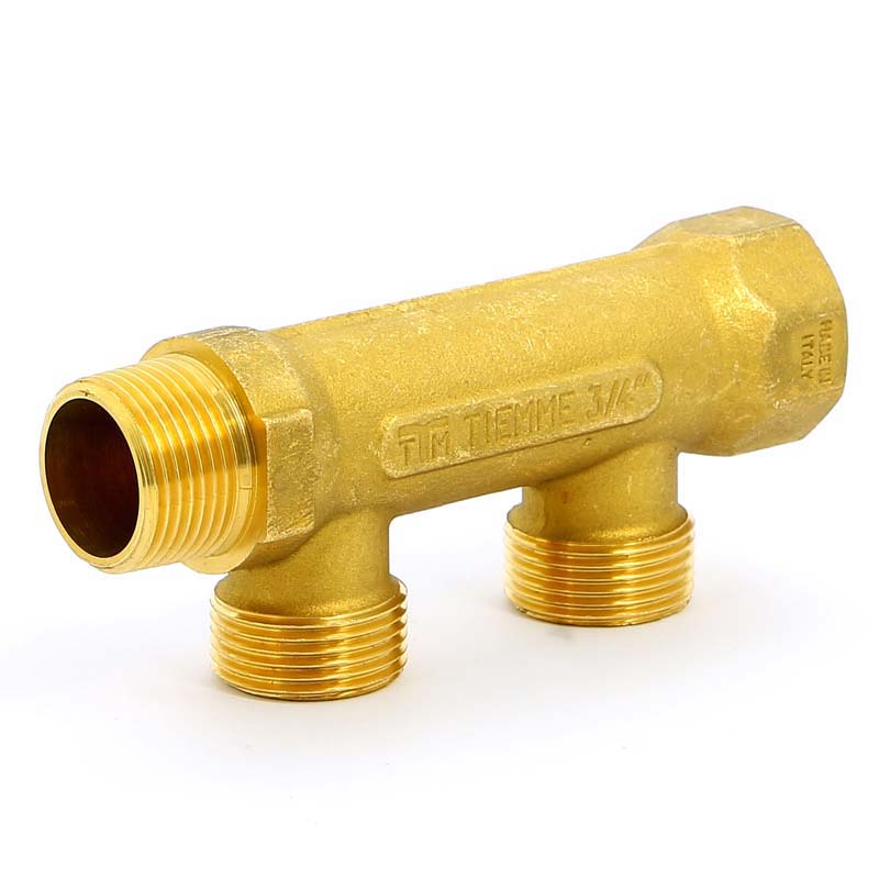 Коллектор НВ 3/4" TIEMME 2 выхода 3/4"ЕК 50мм 1910024 - Вид №2