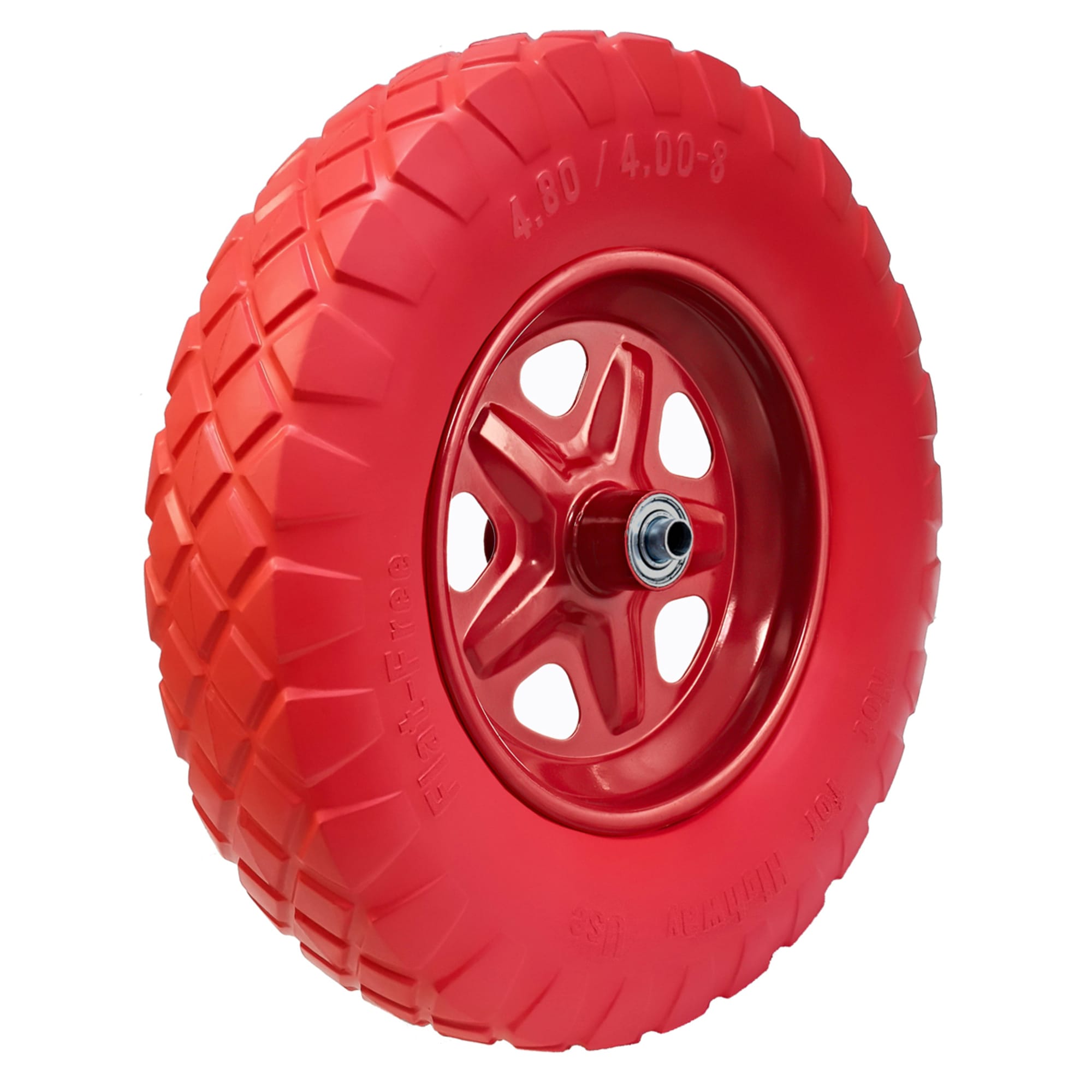 86751712 Колесо для тачки PU 400/309/509/709 390 мм цвет красный Santreyd 