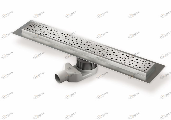 Цельнонержавеющий желоб ALPEN Square ALP N 650 S1 