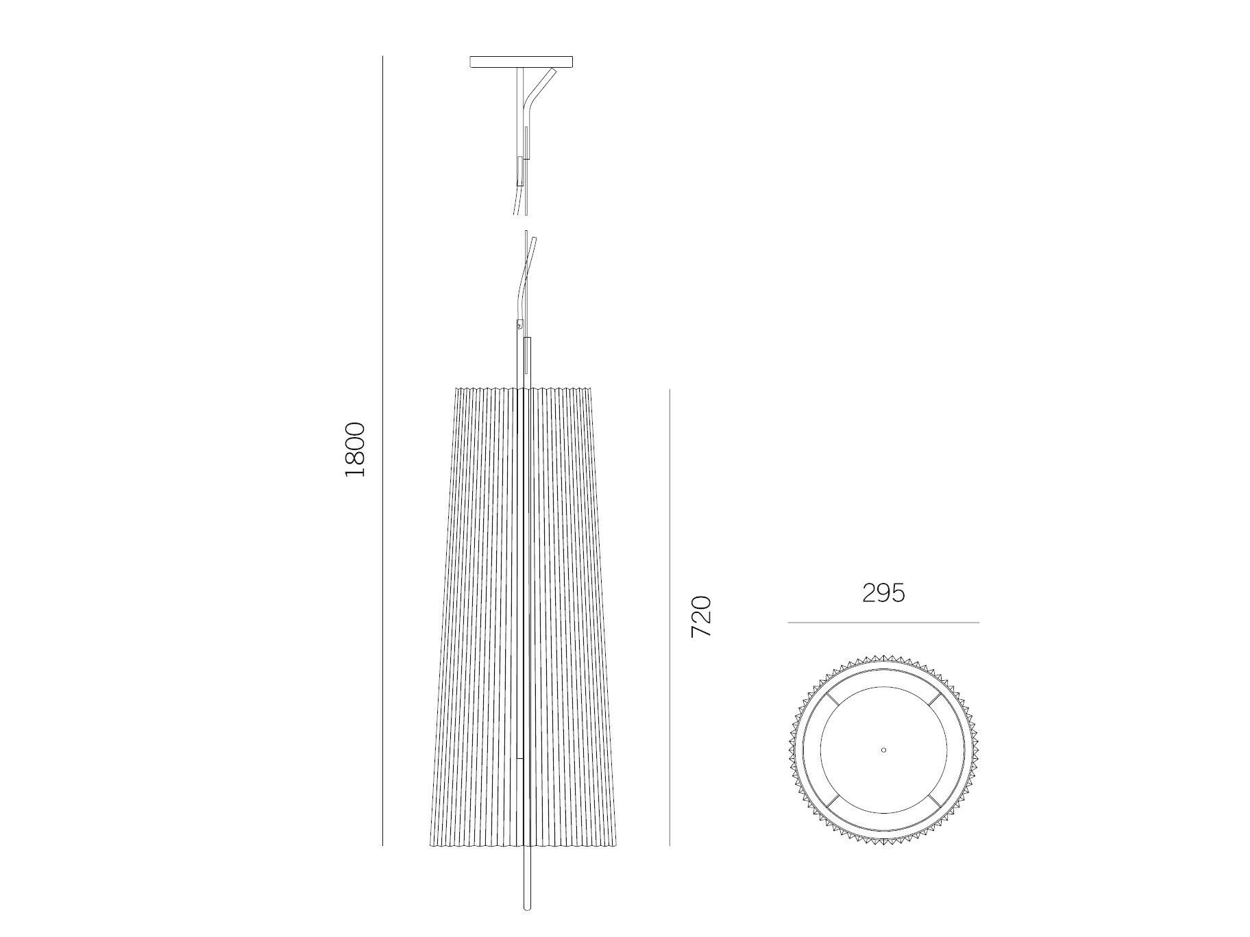 Шелковый подвесной светильник Kalmar Fliegenbein ARCH-00112379 - Вид №4