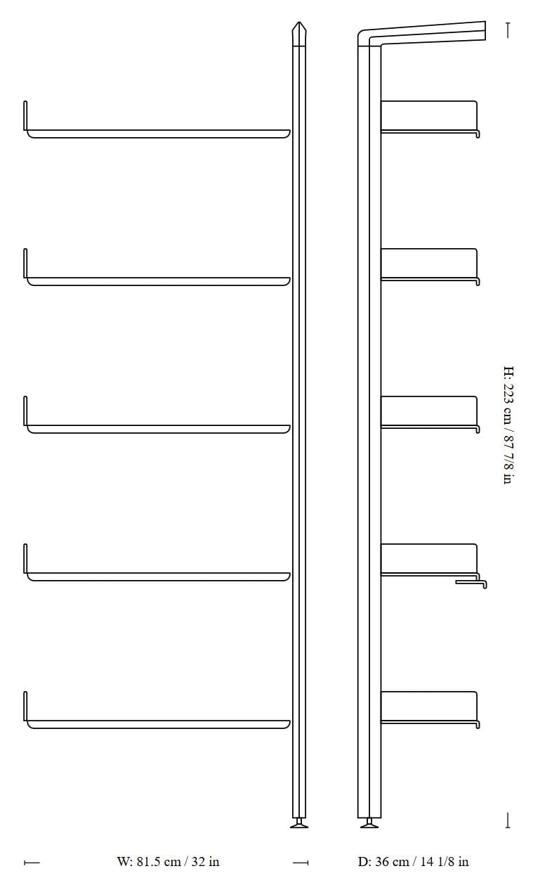 Модульная настенная установка с порошковым покрытием &Tradition Rombe ARCH-00143080 - Вид №23
