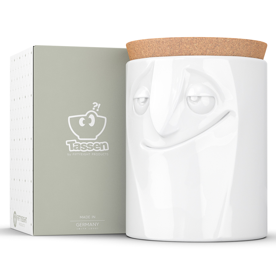 T02.32.01 Емкость для хранения tassen charming 1,7 л белая Tassen by FIFTYEIGHT PRODUCTS  - Вид №1
