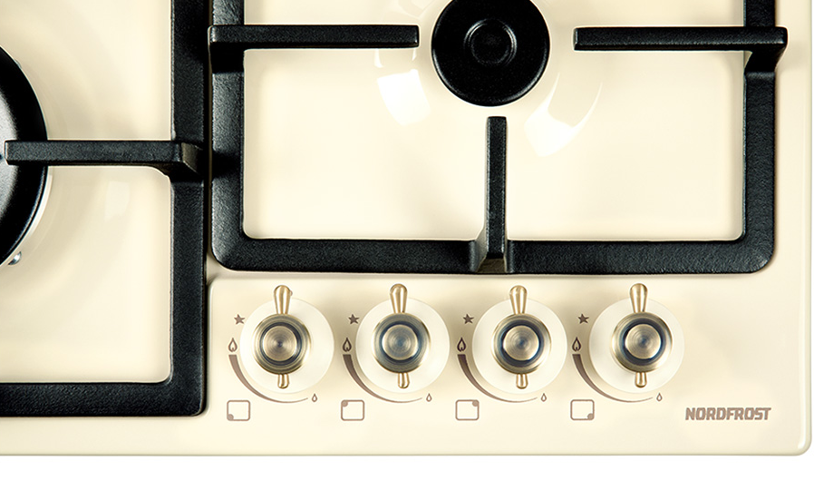 9021335 Газовая варочная поверхность NORDFROST HS 6042 RY STDN-0128247 - Вид №3