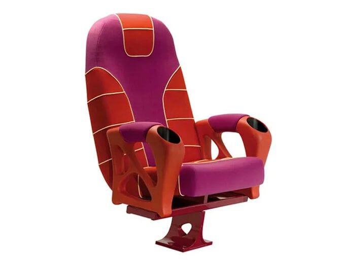 Кресло для кинотеатра с откидной спинкой из ткани CINEARREDO SERCH ARCH-00080065
