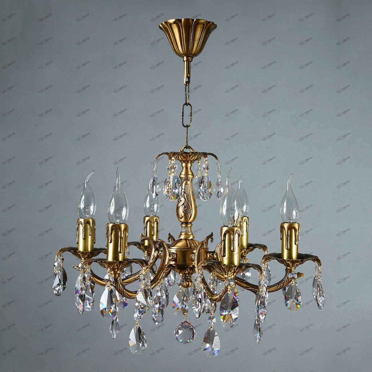 Подвесная люстра Ambiente Benisa 2226/6 AB Tear Drop AMBIENTE ДИЗАЙНЕРСКИЕ, BENISA 181517 Бронза 