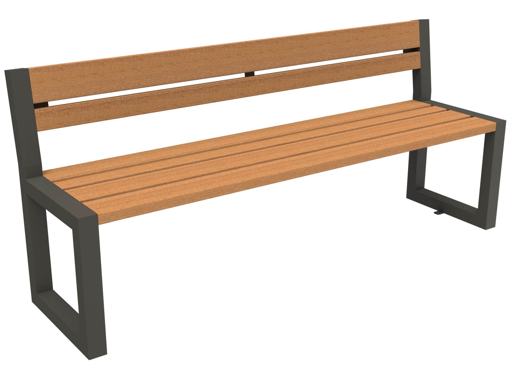 Скамья из окуме со спинкой Lazzari ритм ARCH-00140158 - Вид №32