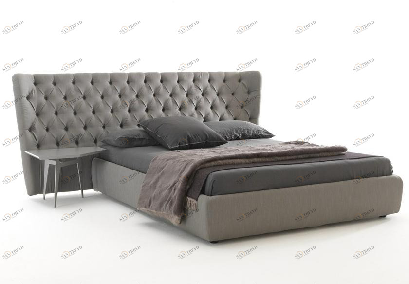 Bolzan Letti Кровать с изголовьем капитоне Selene sun-id-1380188