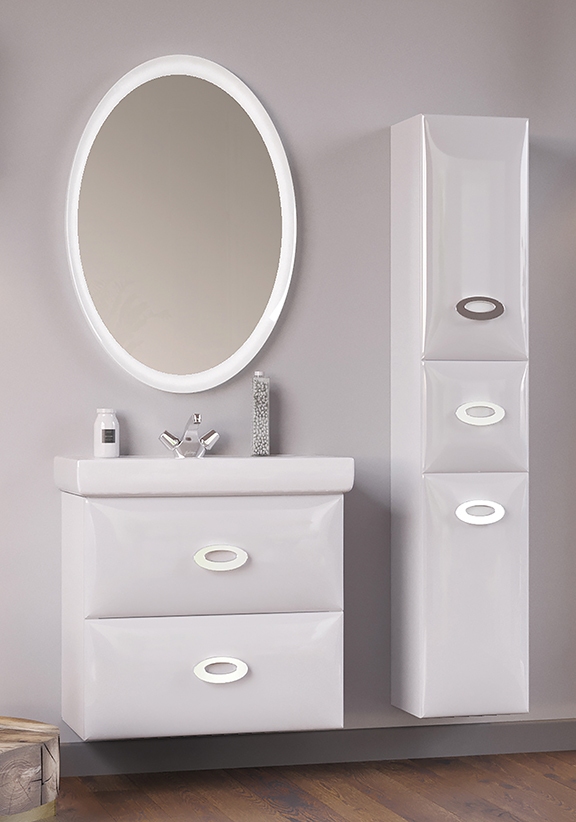 У73235 Зеркало Arrondi/Bonne 60 White 1 Marka Art - Вид №1