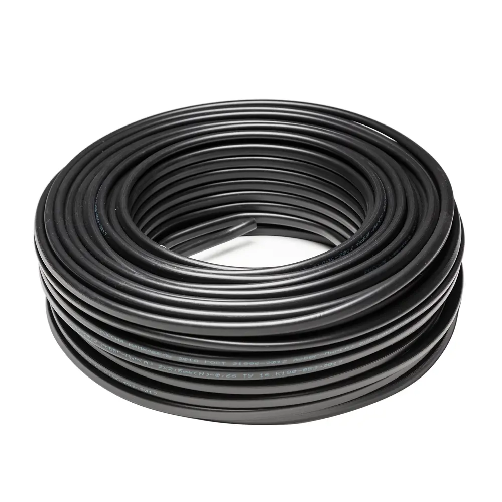 Провод Камкабель ПВС 2x2.5 50 м ГОСТ цвет черный STLM-2181560 - Вид №3