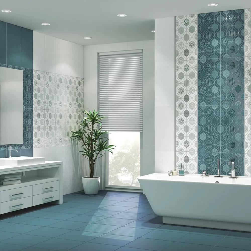 Плитка напольная Azori Devore 42x42 см 1.23 м² цвет индиго 82604103 STLM-2153280 - Вид №4