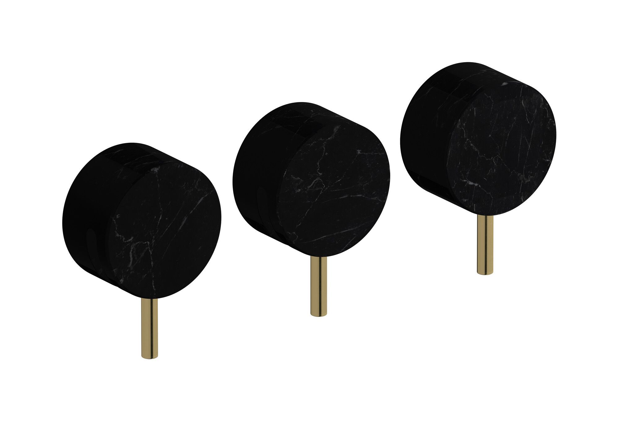 Мраморный встраиваемый смеситель для душа с 3 отверстиями и переключателем IB мрамор + мрамор Elle ARCH-00101159 - Вид №12