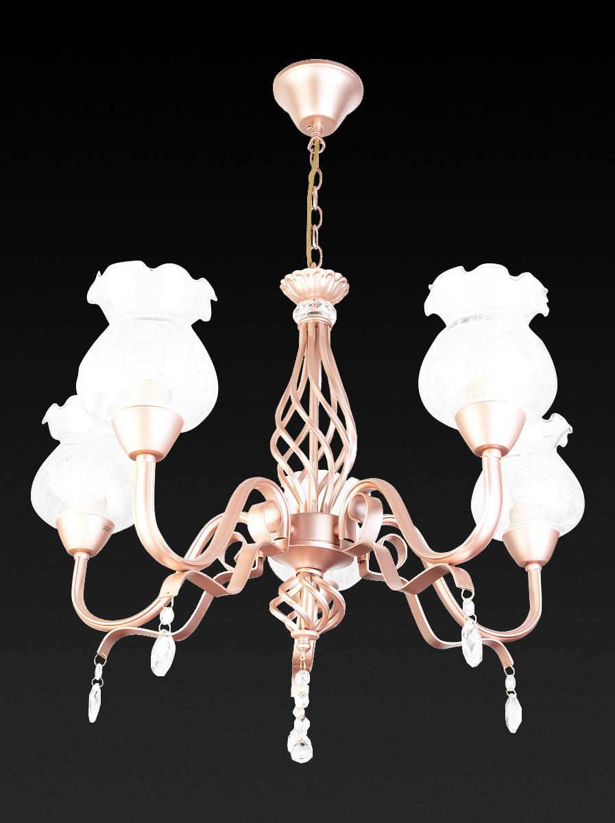 Подвесная люстра Toplight Kelli TL5680D-05PG TOPLIGHT KELLI 186069 Белый  - Вид №1