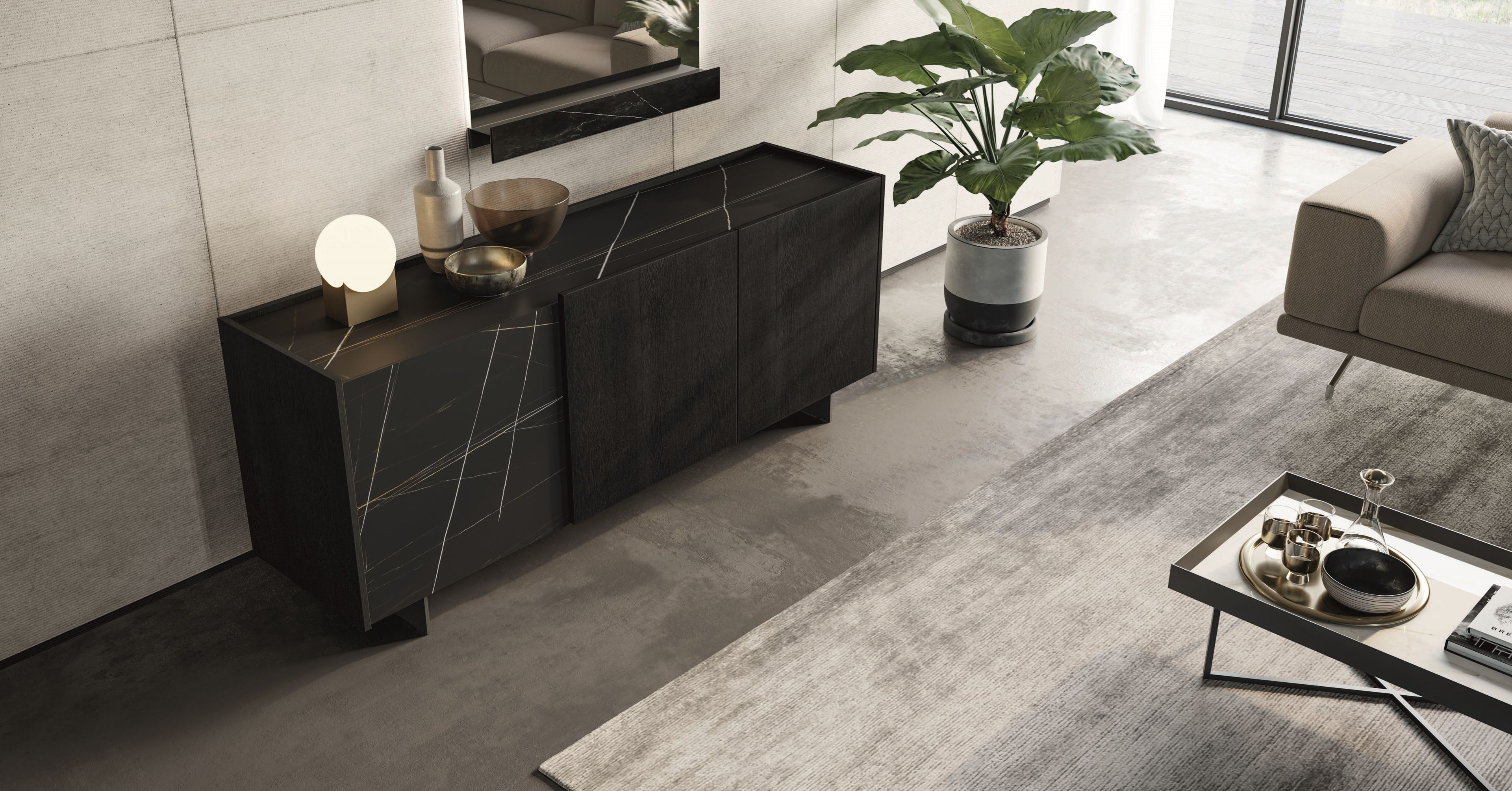 Низкий деревянный журнальный столик Dall'Agnese Slash ARCH-00017574 - Вид №1