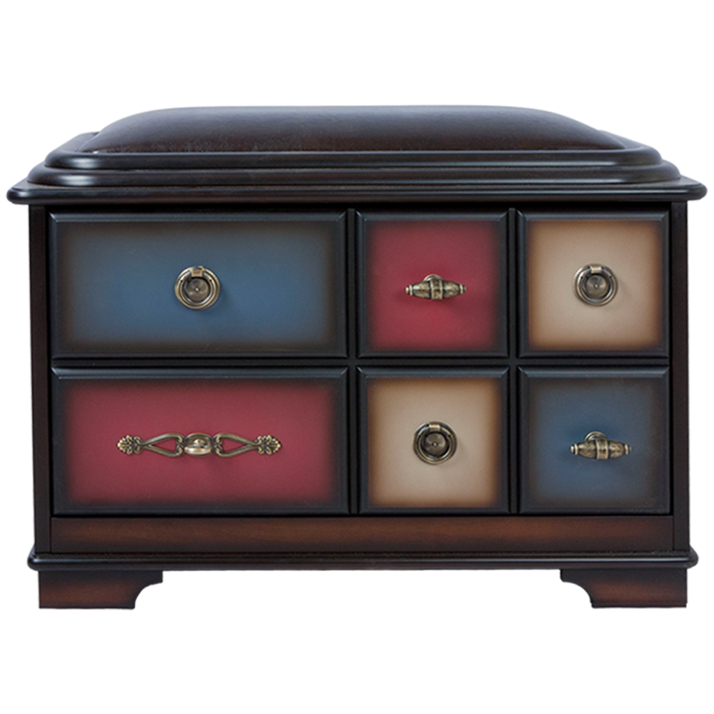 11531 Банкетка Пандора 1 с ящиком Орех Mix BOGACHO 4627139502340