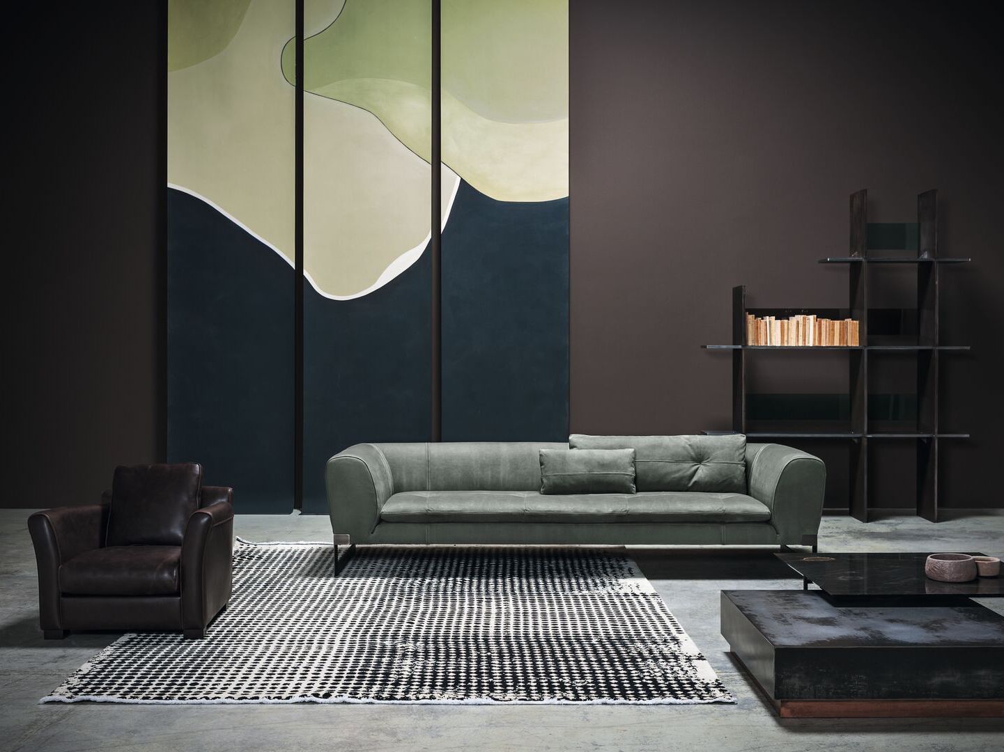 Кожаное кресло с подлокотниками Baxter DINER ARCH-00096330 - Вид №2