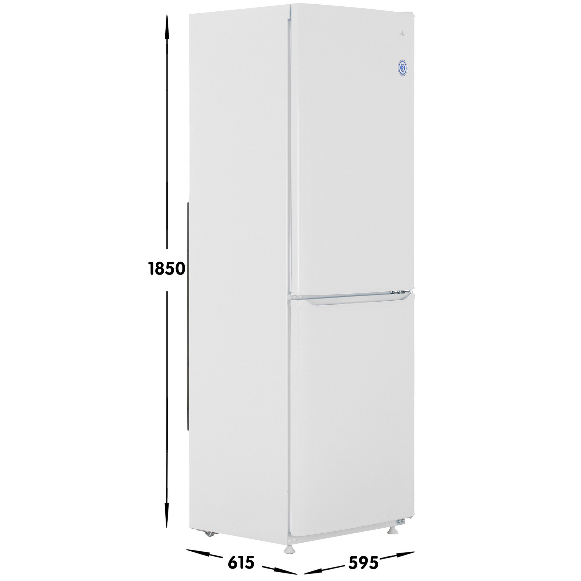 9113502 Холодильник с морозильником   Aceline B29APZ белый STDN-0007173 - Вид №6