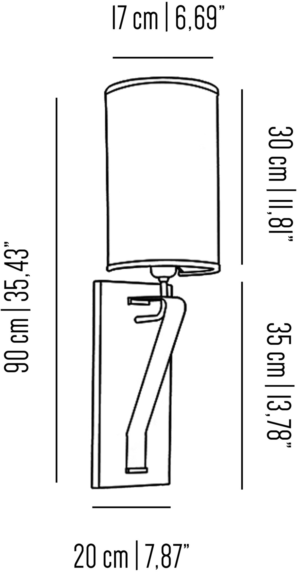Il Bronzetto Настенный светильник из пвх с фиксированным кронштейном Timeless Ruz03 - Вид №2