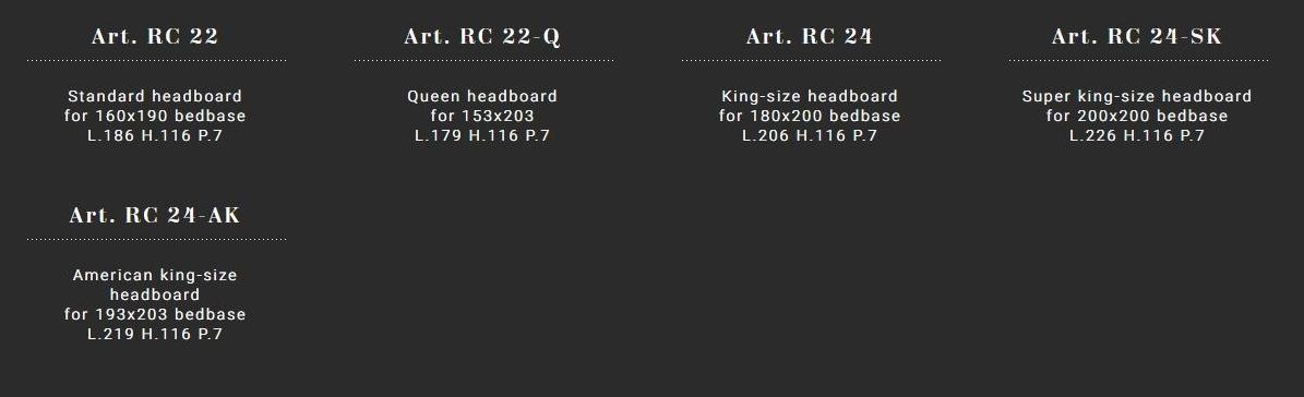 Barnini Oseo Кровать двуспальная с обивкой и высоким изголовьем Richmond upon thames Rc22 - rc24 - Вид №2