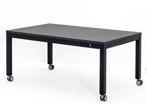 Регулируемый по высоте прямоугольный стол с колесами
