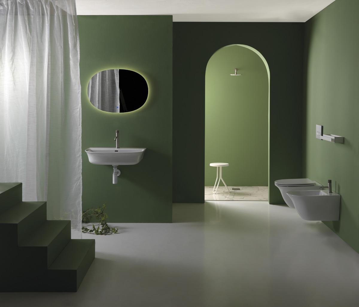 FLLAVBW8019 Подвесная раковина настенная GSG CERAMIC Flut - Вид №1