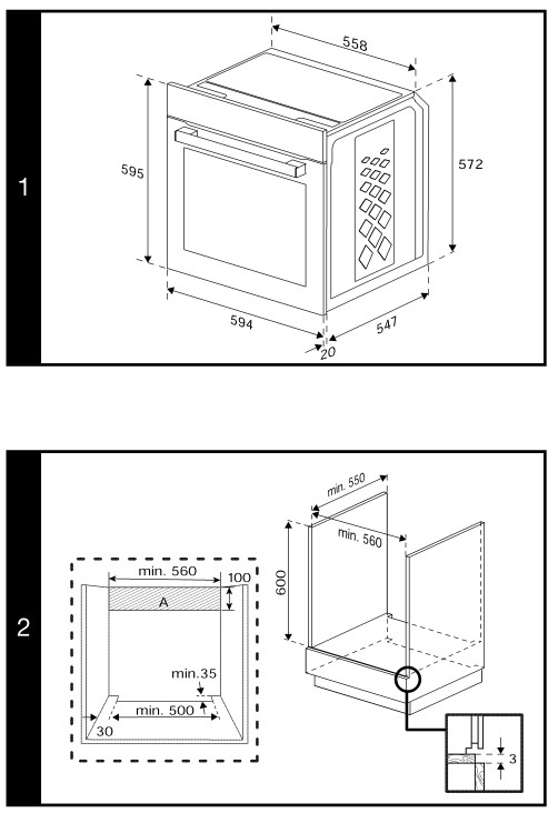 9075132 Электрический духовой шкаф Beko BBIM13301B черный STDN-0045216 - Вид №11