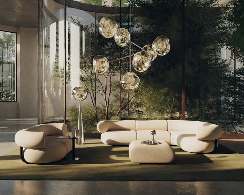 2-местный модульный тканевый диван Tom Dixon Fat ARCH-00107946 - Вид №3