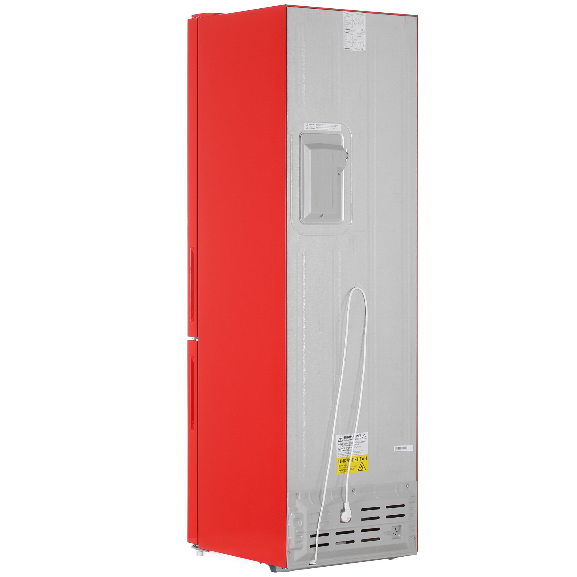 5032049 Холодильник с морозильником   DEXP RF-CN350DMG/SI красный STDN-0118379 - Вид №4