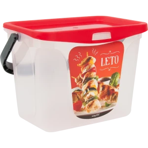 Контейнер для шашлыка Leto 6 л 28x19.6x20 см полипропилен цвет красный