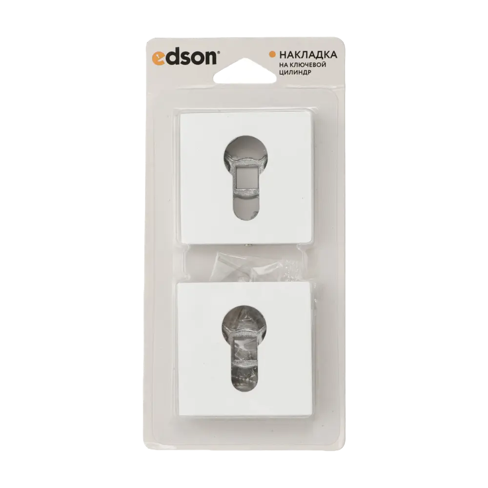 Накладка на замочную скважину Edson EDS-SC-Q2 51.6 мм цвет белый STLM-2003846 - Вид №2