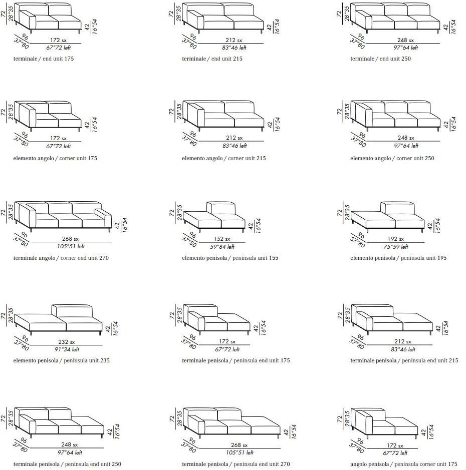 Meridiani Модульный диван из ткани Timothy sun-id-1514157 - Вид №13