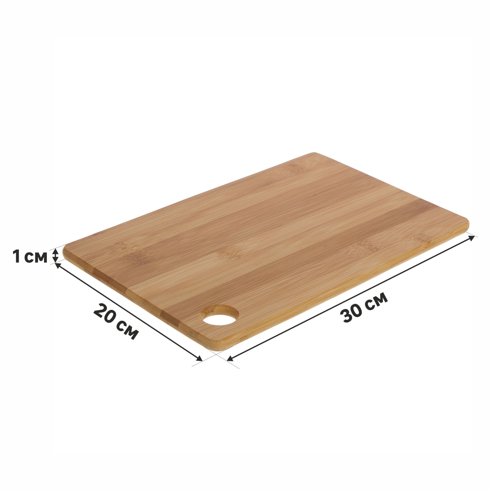 18581157 Разделочная доска BAO, 20х30х1 см, бамбук Santreyd  - Вид №1