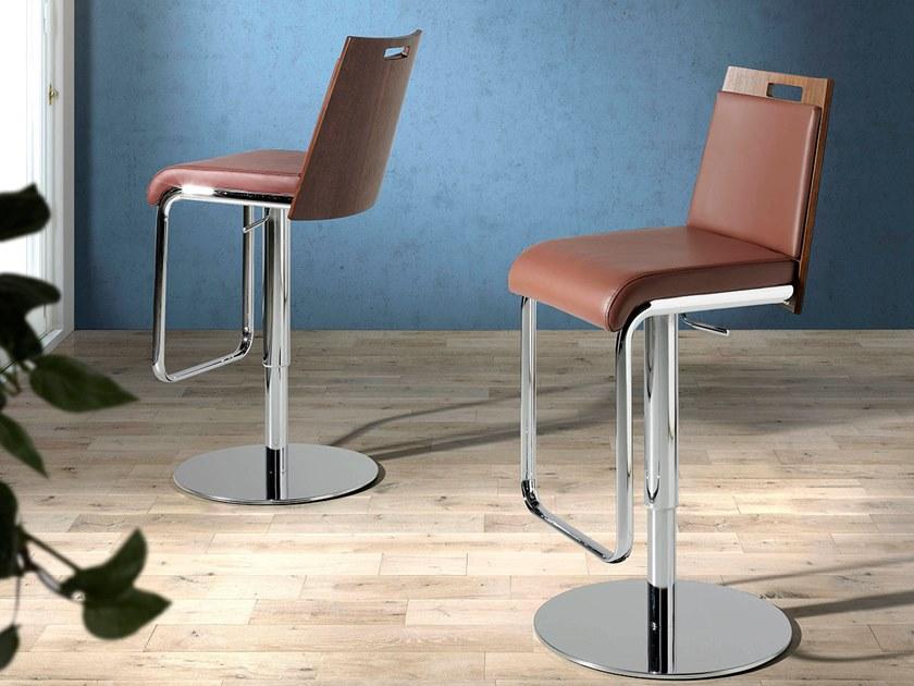 Angel Cerdá Поворотный барный стул из кожзаменителя с регулируемой высотой New chair 4072 f3179al Angel Cerda - Вид №3