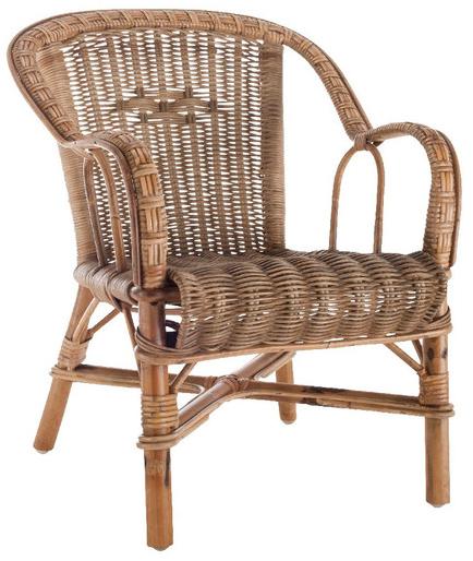 Kok Maison Кресло из ротанга с подлокотниками Grand père 975 - Вид №1